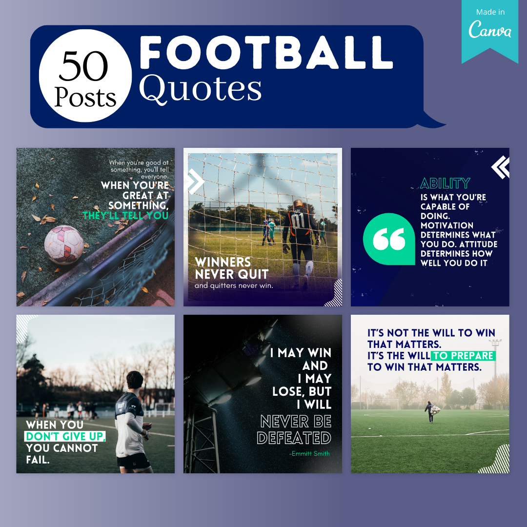 Football Social Media Canva Templates 200 Pack