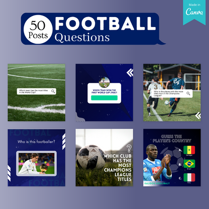 Football Social Media Canva Templates 200 Pack