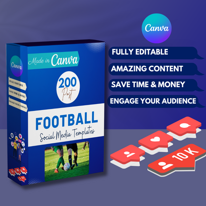 Football Social Media Canva Templates 200 Pack